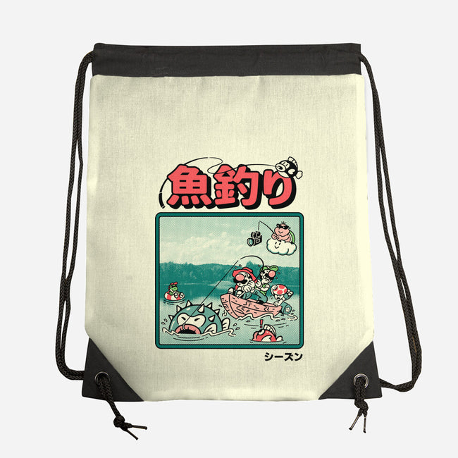 Fishing Time-None-Drawstring-Bag-Henrique Torres