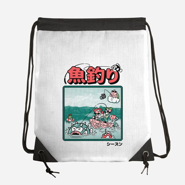 Fishing Time-None-Drawstring-Bag-Henrique Torres