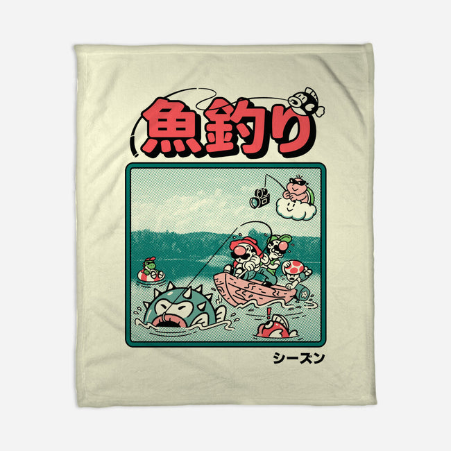 Fishing Time-None-Fleece-Blanket-Henrique Torres