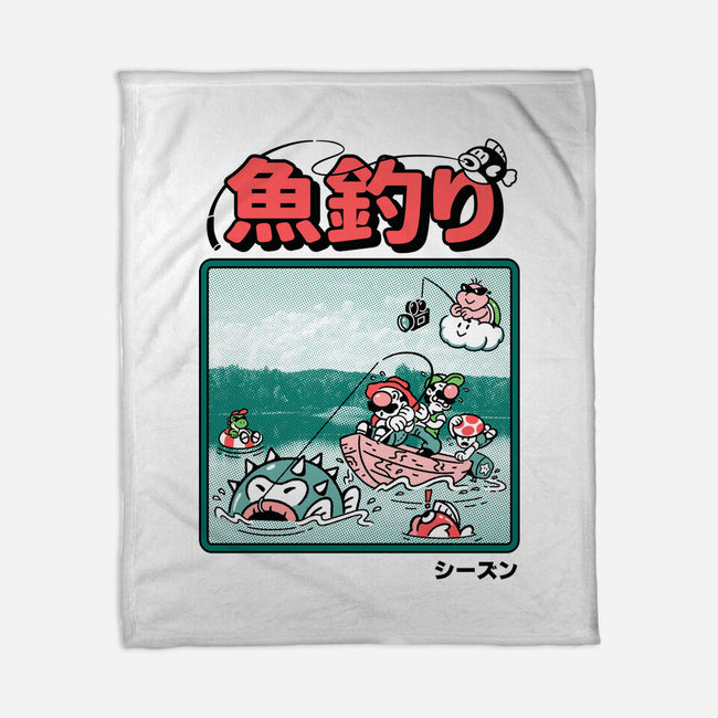 Fishing Time-None-Fleece-Blanket-Henrique Torres