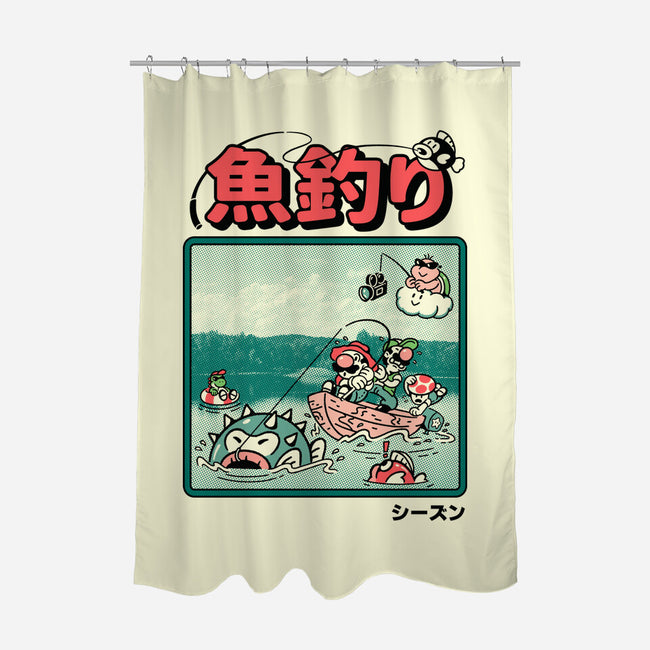 Fishing Time-None-Polyester-Shower Curtain-Henrique Torres