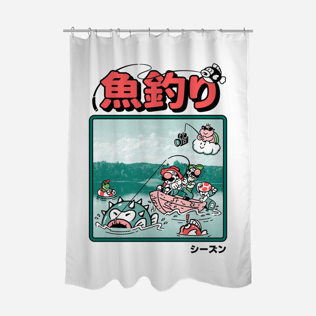 Fishing Time-None-Polyester-Shower Curtain-Henrique Torres