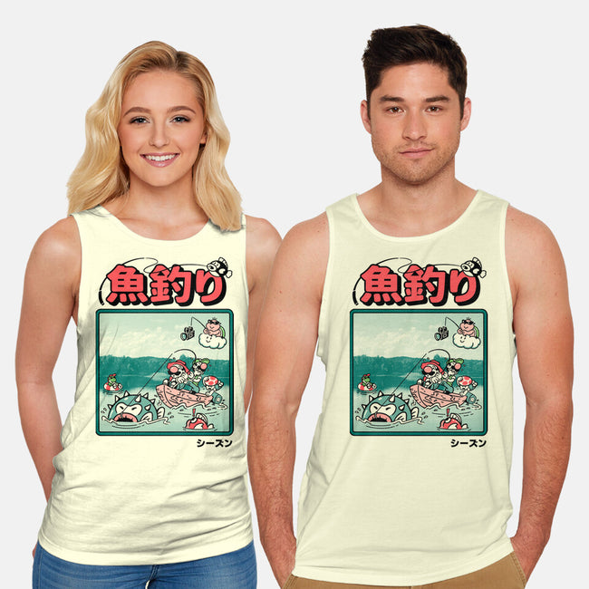 Fishing Time-Unisex-Basic-Tank-Henrique Torres