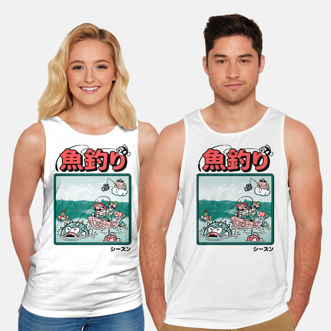 Fishing Time-Unisex-Basic-Tank-Henrique Torres