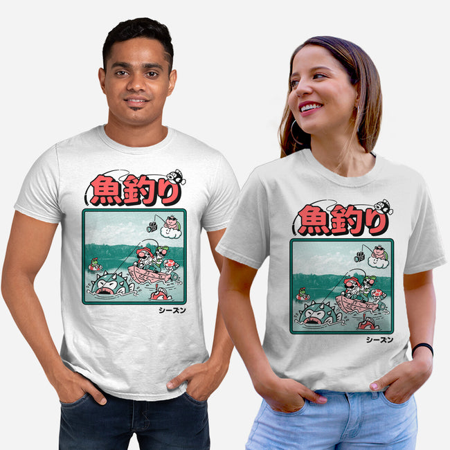 Fishing Time-Unisex-Basic-Tee-Henrique Torres