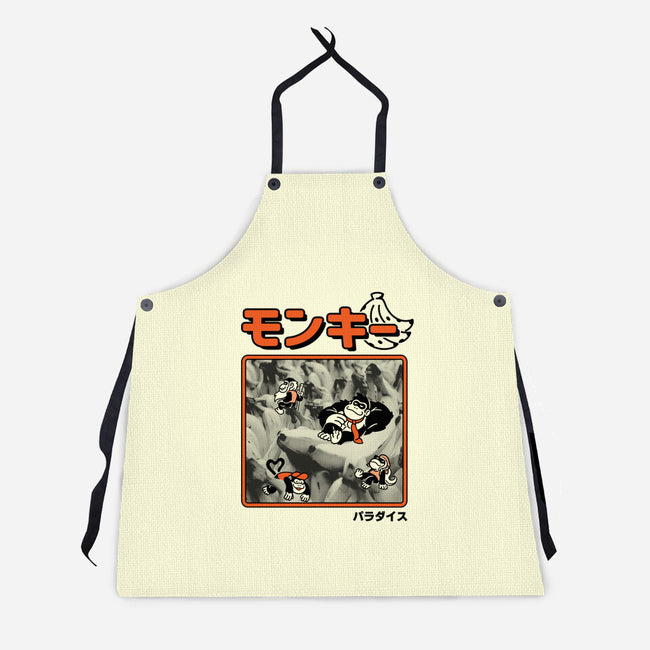 Monkey Paradise-Unisex-Kitchen-Apron-Henrique Torres