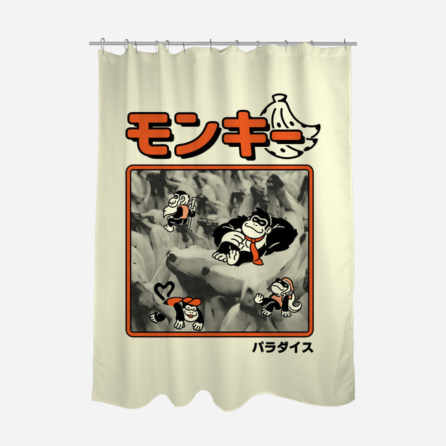 Monkey Paradise-None-Polyester-Shower Curtain-Henrique Torres