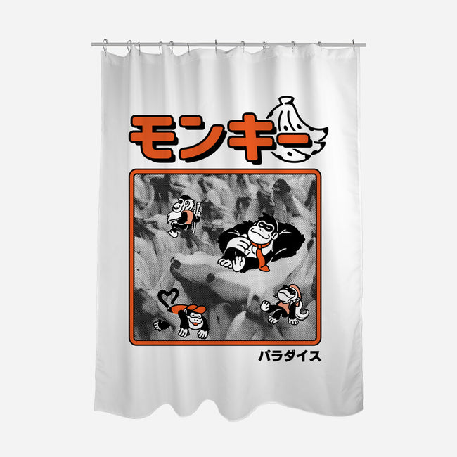 Monkey Paradise-None-Polyester-Shower Curtain-Henrique Torres