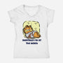 I'm At The Beach-Womens-V-Neck-Tee-nickzzarto