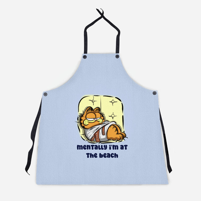 I'm At The Beach-Unisex-Kitchen-Apron-nickzzarto