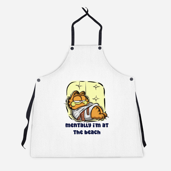 I'm At The Beach-Unisex-Kitchen-Apron-nickzzarto