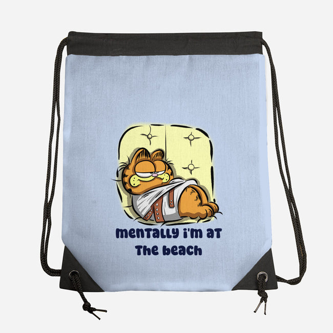 I'm At The Beach-None-Drawstring-Bag-nickzzarto