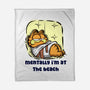 I'm At The Beach-None-Fleece-Blanket-nickzzarto