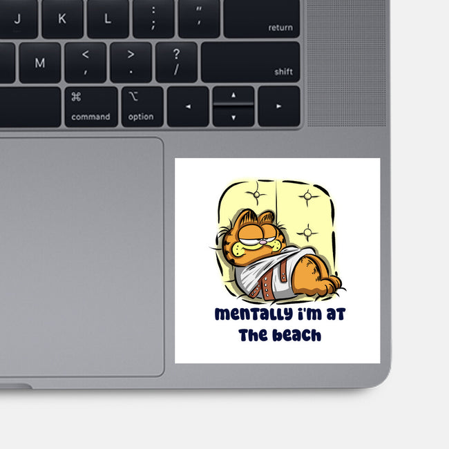 I'm At The Beach-None-Glossy-Sticker-nickzzarto