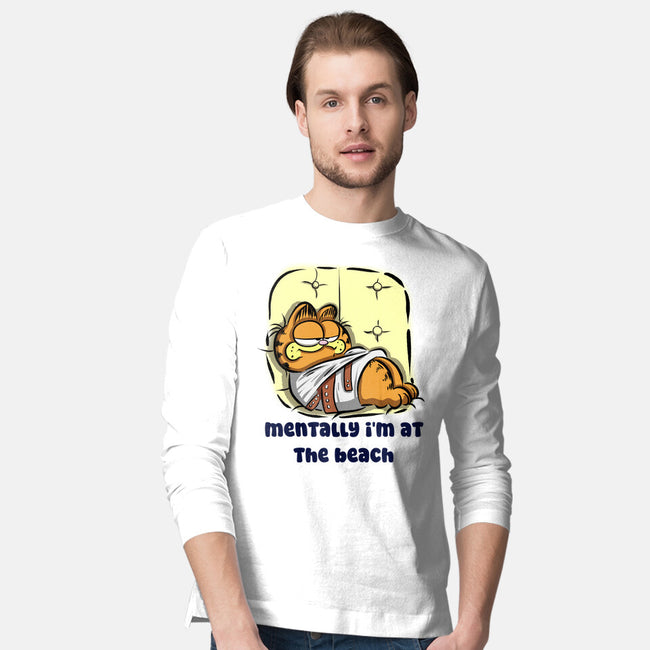 I'm At The Beach-Mens-Long Sleeved-Tee-nickzzarto