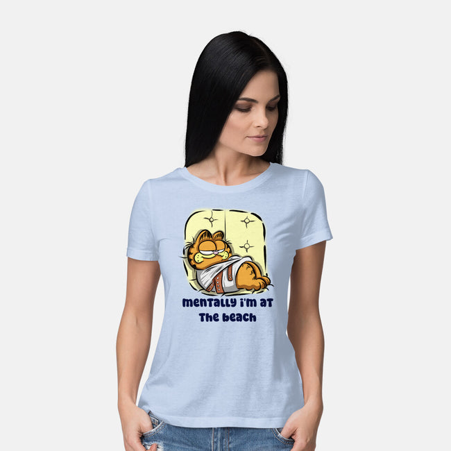 I'm At The Beach-Womens-Basic-Tee-nickzzarto