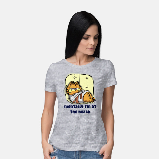 I'm At The Beach-Womens-Basic-Tee-nickzzarto