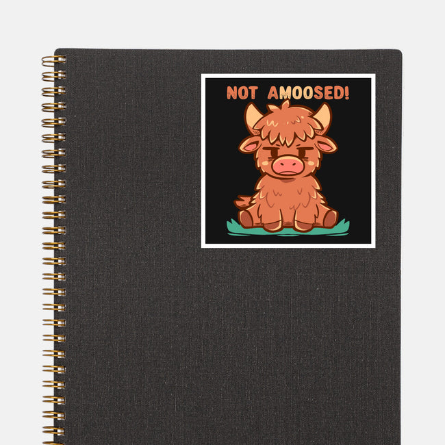 Not Amoosed Today-None-Glossy-Sticker-TechraNova