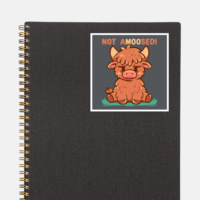 Not Amoosed Today-None-Glossy-Sticker-TechraNova