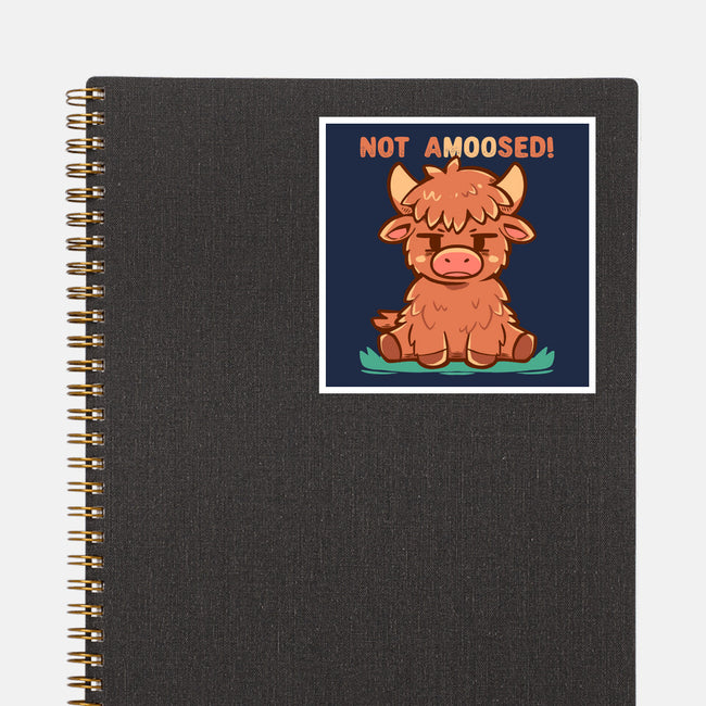 Not Amoosed Today-None-Glossy-Sticker-TechraNova