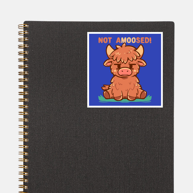 Not Amoosed Today-None-Glossy-Sticker-TechraNova