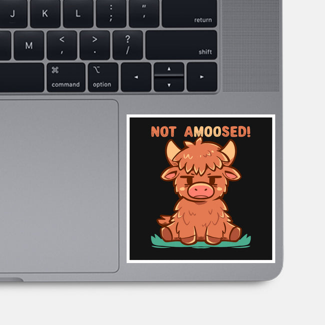 Not Amoosed Today-None-Glossy-Sticker-TechraNova