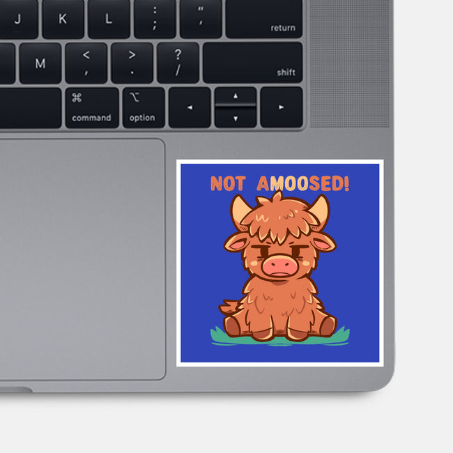 Not Amoosed Today-None-Glossy-Sticker-TechraNova