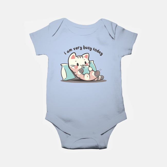 I Am Very Busy Today-Baby-Basic-Onesie-TechraNova