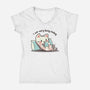 I Am Very Busy Today-Womens-V-Neck-Tee-TechraNova