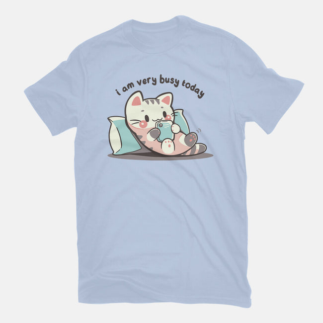 I Am Very Busy Today-Mens-Basic-Tee-TechraNova