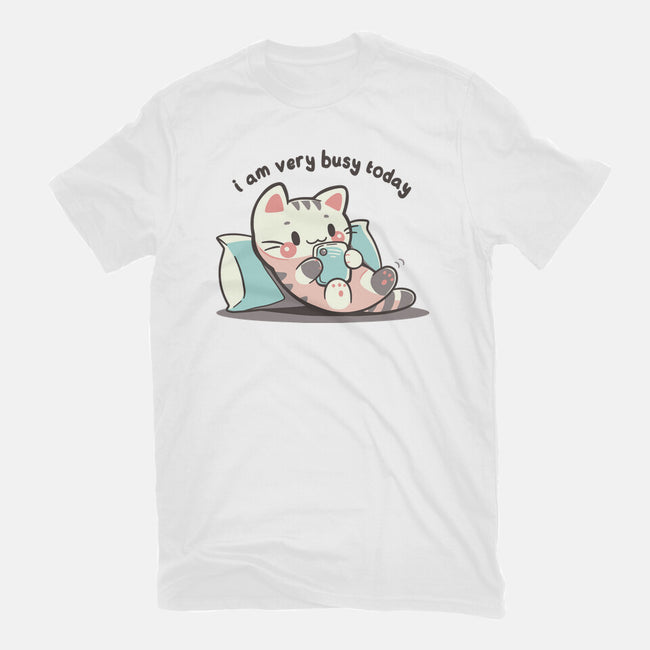 I Am Very Busy Today-Mens-Heavyweight-Tee-TechraNova