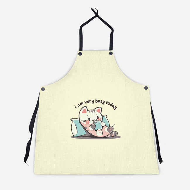 I Am Very Busy Today-Unisex-Kitchen-Apron-TechraNova