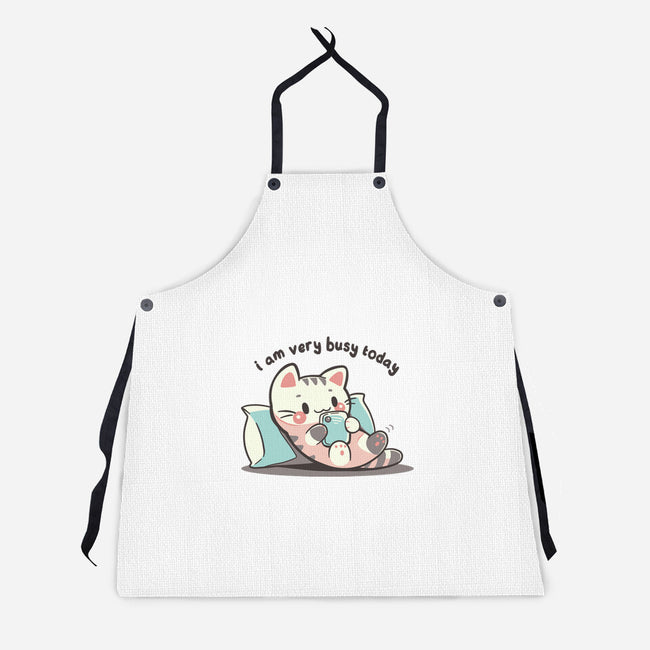 I Am Very Busy Today-Unisex-Kitchen-Apron-TechraNova