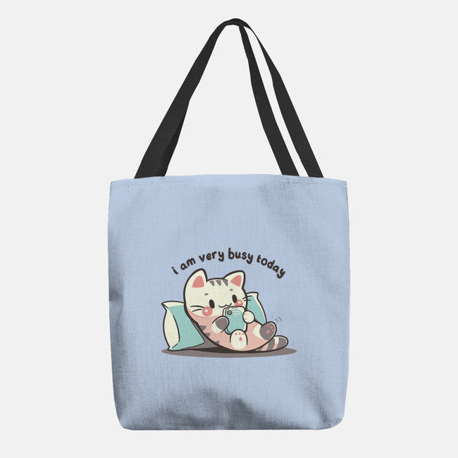 I Am Very Busy Today-None-Basic Tote-Bag-TechraNova