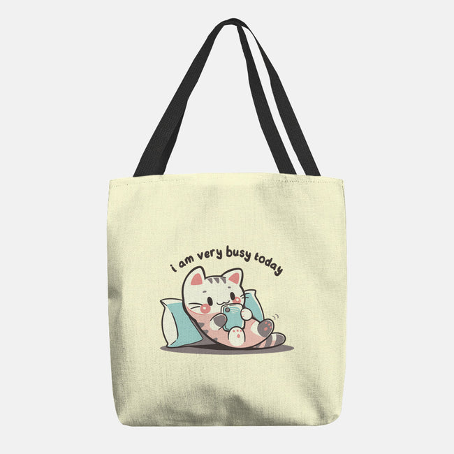 I Am Very Busy Today-None-Basic Tote-Bag-TechraNova