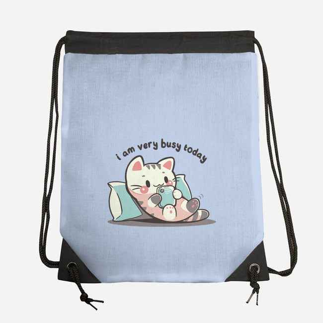 I Am Very Busy Today-None-Drawstring-Bag-TechraNova