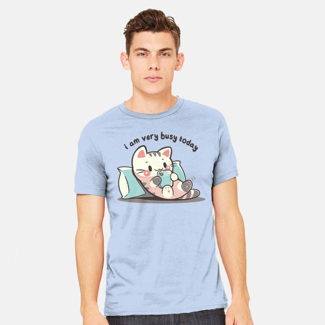 I Am Very Busy Today-Mens-Heavyweight-Tee-TechraNova
