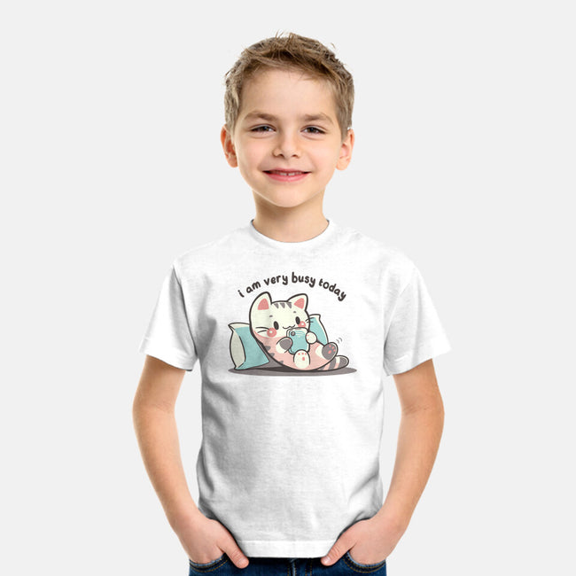 I Am Very Busy Today-Youth-Basic-Tee-TechraNova