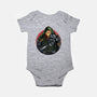 Iron Inside-Baby-Basic-Onesie-glitchygorilla