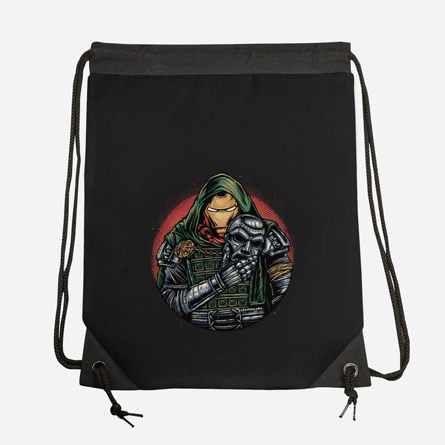 Iron Inside-None-Drawstring-Bag-glitchygorilla