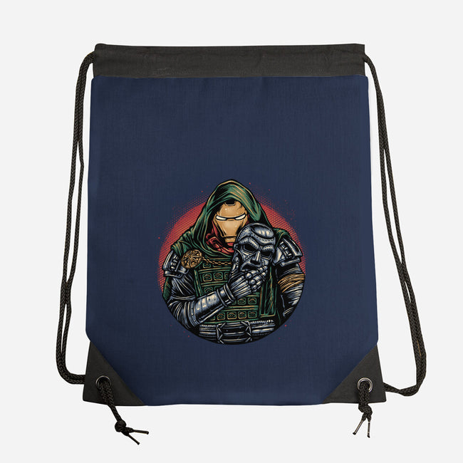 Iron Inside-None-Drawstring-Bag-glitchygorilla