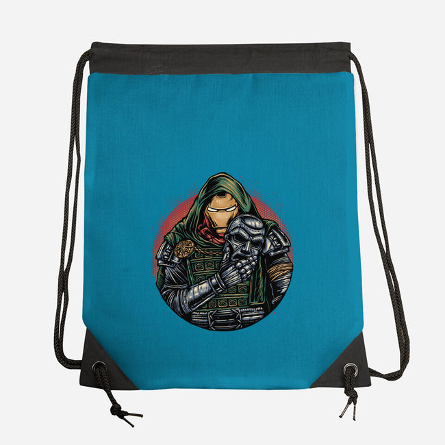 Iron Inside-None-Drawstring-Bag-glitchygorilla