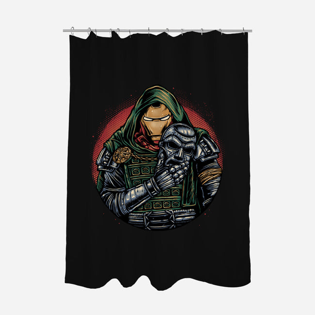 Iron Inside-None-Polyester-Shower Curtain-glitchygorilla
