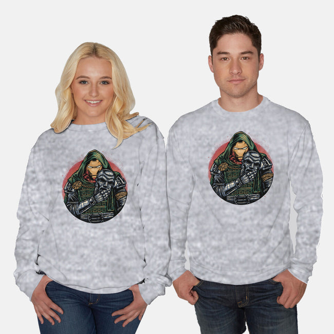 Iron Inside-Unisex-Crew Neck-Sweatshirt-glitchygorilla