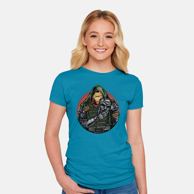 Iron Inside-Womens-Fitted-Tee-glitchygorilla