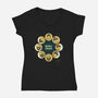 Honey Moon-Womens-V-Neck-Tee-Freecheese