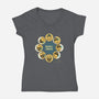 Honey Moon-Womens-V-Neck-Tee-Freecheese