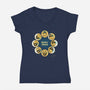 Honey Moon-Womens-V-Neck-Tee-Freecheese