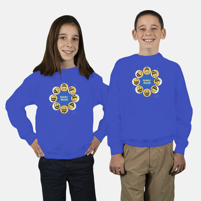 Honey Moon-Youth-Crew Neck-Sweatshirt-Freecheese