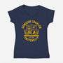 Dungeon Crawler U-Womens-V-Neck-Tee-zachterrelldraws